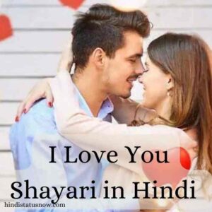 I Love You Shayari in Hindi |आई लव यू शायरी