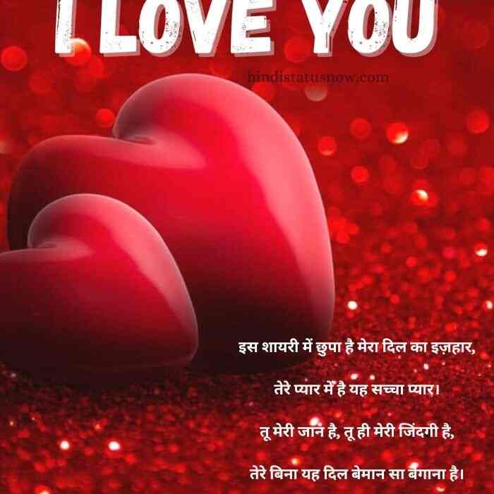 i love you in hindi shayari